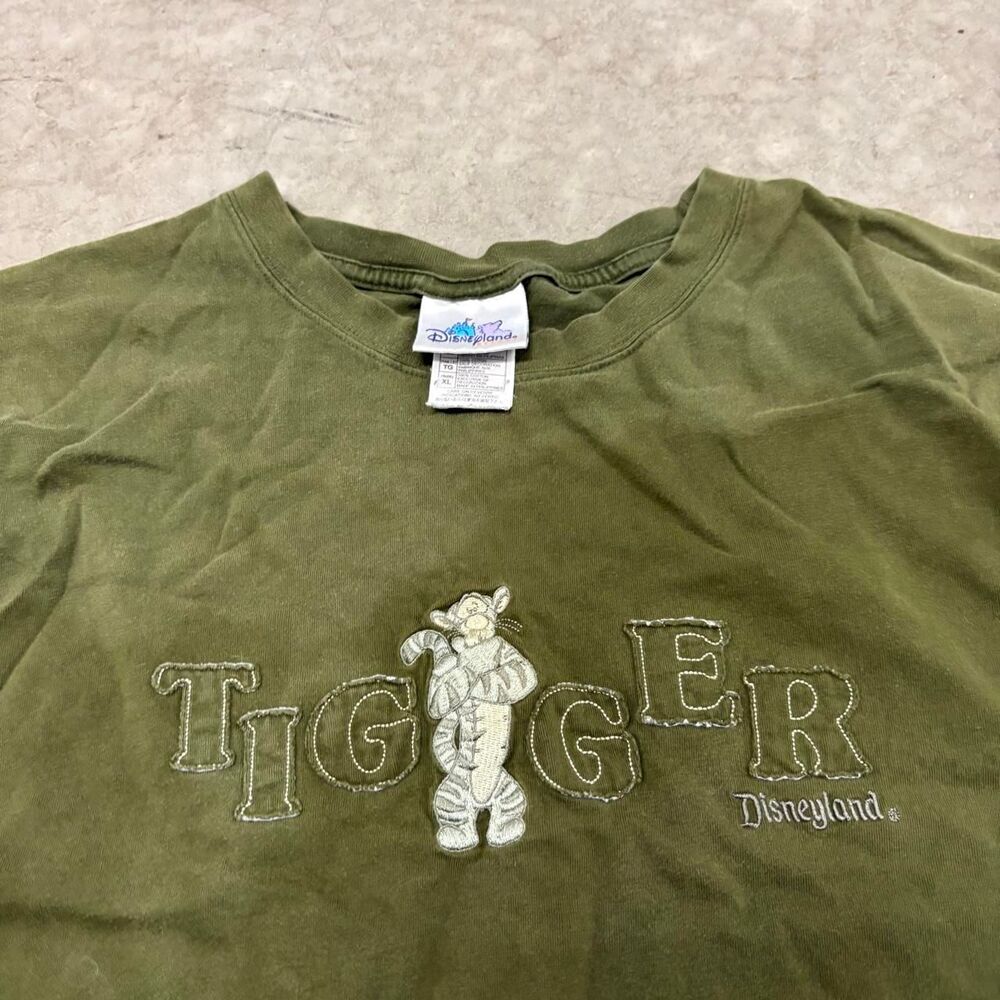 Disney Men's Green and Khaki T-shirt